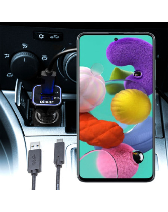 Olixar High Power Samsung Galaxy A51 Car Charger
