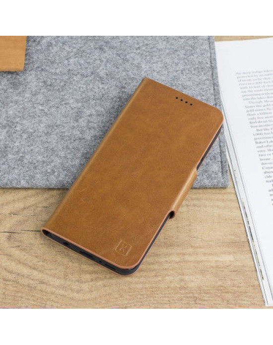 Olixar Leather-Style HTC U12 Plus Wallet Stand Case - Tan Olixar Leather-Style HTC U12 Plus Wallet Stand Case - Tan