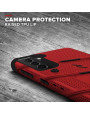 Zizo Bolt Samsung Galaxy S21 Tough Case & Screen Protector - Red