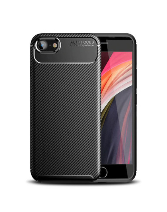 Olixar Carbon Fibre Apple iPhone 8 Case - Black