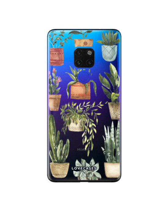 LoveCases Huawei Mate 20 Plant Phone Case - Clear Multi