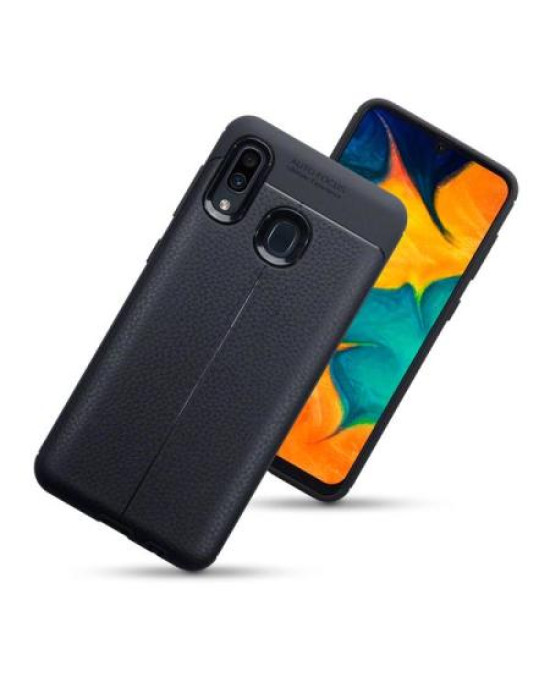 Olixar Attache Samsung Galaxy A30 Leather-Style Case - Black