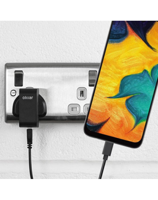 High Power Samsung Galaxy A30 Wall Charger & 1m USB-C Cable
