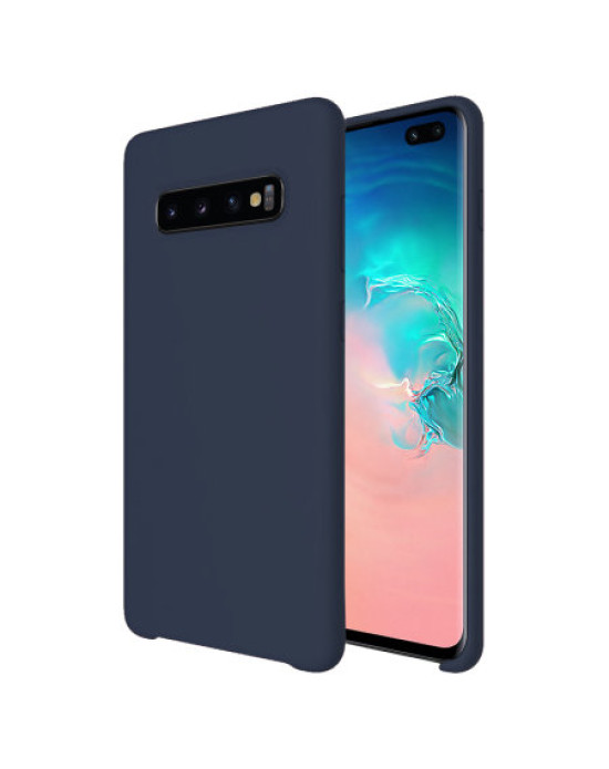 Olixar Samsung Galaxy S10 Plus Soft Silicone Case - Midnight Blue
