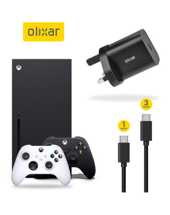 Olixar Xbox Series X / Series S Starter Charging Bundle - Black