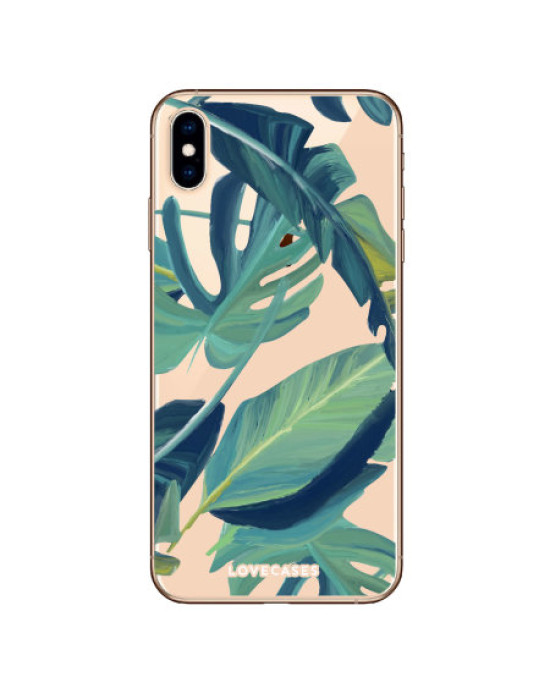 LoveCases iPhone X Tropical Phone Case - Clear Green