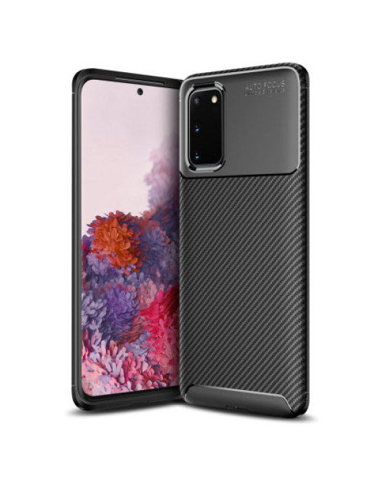 Olixar Carbon Fibre Samsung Galaxy S20 Case - Black