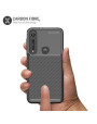 Olixar Carbon Fibre Motorola Moto G8 Plus Case - Black