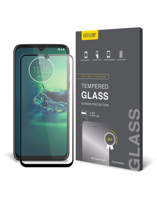 Olixar Motorola Moto G8 Plus Tempered Glass Screen Protector