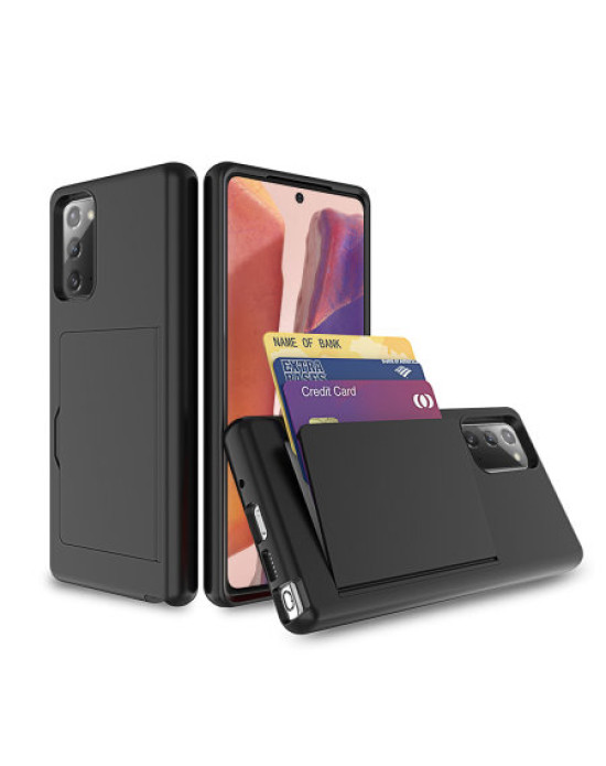 Olixar Samsung Galaxy Note 20 5G Armour Vault Tough Wallet Case Black