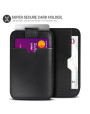 Olixar RFID Genuine Leather Card Case & Holder - Black