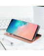 Olixar Leather-Style Galaxy S10 Plus Wallet Stand Case - Rose Gold