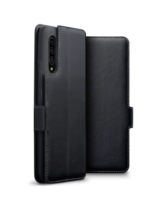 Terrapin Samsung Galaxy A90 5G Low Profile Genuine Leather Wallet Case - Black
