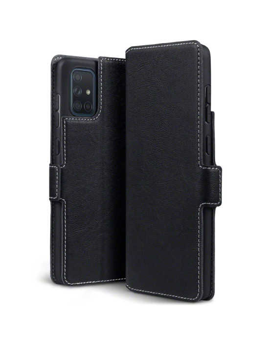 Terrapin Samsung Galaxy A71 Low Profile PU Leather Wallet Case - Black