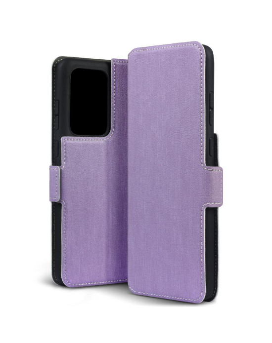 Terrapin Low Profile PU Leather Wallet Case - Purple for Samsung Galaxy S20 Ultr