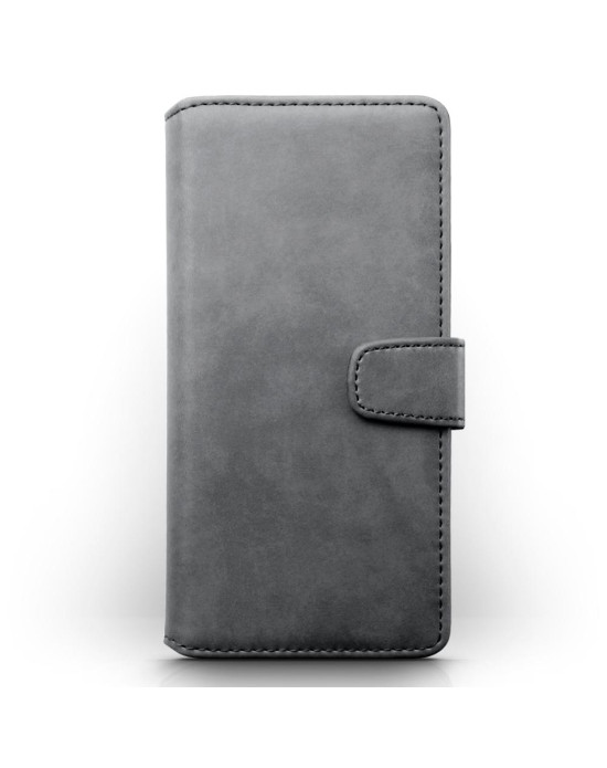 Terrapin Real Leather Wallet Case for Samsung Galaxy A91 - Grey