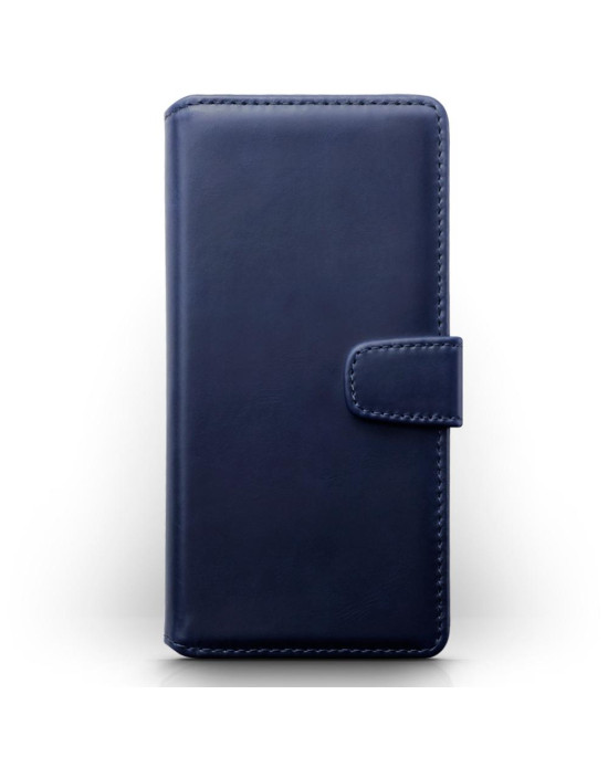 Terrapin Real Leather Wallet Case for Samsung Galaxy A91 - Blue