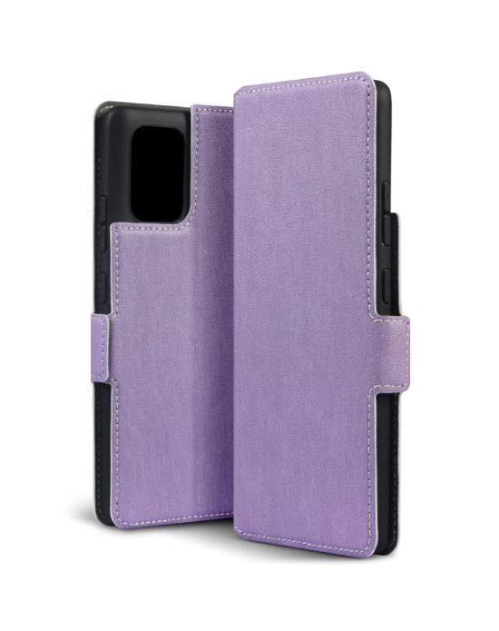 Terrapin Samsung Galaxy A91 Low Profile PU Leather Wallet Case - Purple