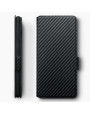 Terrapin Samsung Galaxy A91 Low Profile PU Leather Wallet Case - Black Carbon Fi