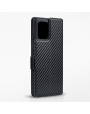 Terrapin Samsung Galaxy A91 Low Profile PU Leather Wallet Case - Black Carbon Fi