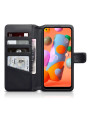 Terrapin Real Leather Wallet Case for Samsung Galaxy A11 - Black