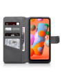 Terrapin Samsung Galaxy A11 - Real Leather Wallet Case - Grey