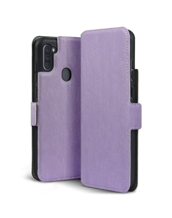 Terrapin Low Profile PU Leather Wallet Case for Samsung Galaxy A11 - Purple
