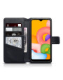 Terrapin Real Leather Wallet Case for Samsung Galaxy A01 - Black