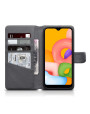 Terrapin Real Leather Wallet Case for Samsung Galaxy A01 - Grey