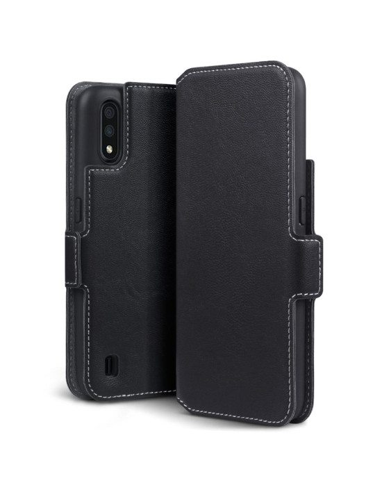 Terrapin Samsung Galaxy A01 Low Profile PU Leather Wallet Case - Black