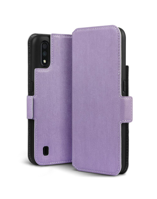 Terrapin Samsung Galaxy A01 Low Profile PU Leather Wallet Case - Purple