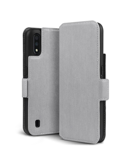 Terrapin Samsung Galaxy A01 Low Profile PU Leather Wallet Case - Grey