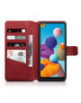 Terrapin Samsung Galaxy A21 - Real Leather Wallet Case - Red