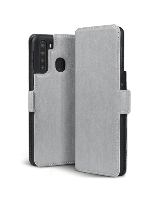 Terrapin Low Profile PU Leather Wallet Case for Samsung Galaxy A21 - Grey