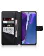 Terrapin Real Leather Wallet Case - Black for Samsung Galaxy Note 20