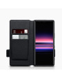 Terrapin Sony Xperia 2 Low Profile PU Leather Wallet Case - Black Carbon Fibre T
