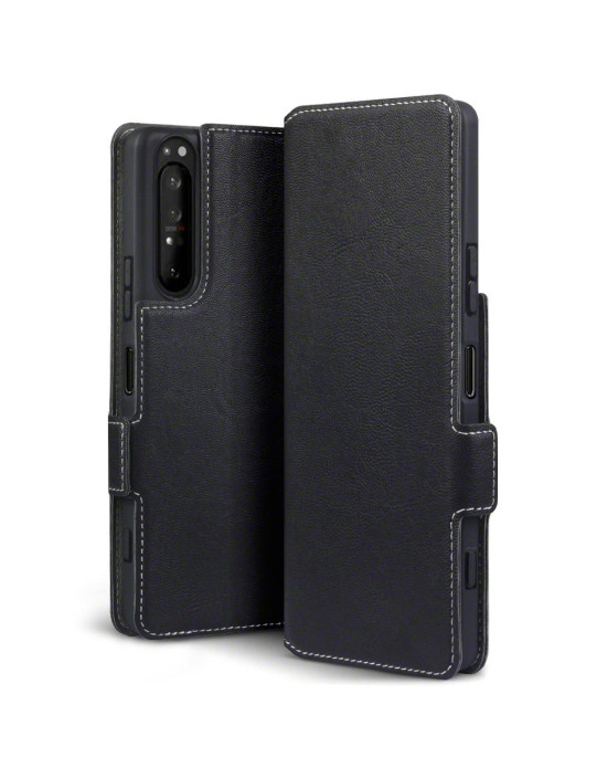 Terrapin Low Profile PU Leather Wallet Case for Sony Xperia 1 II - Black