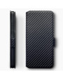 Terrapin Huawei P40 Pro Low Profile PU Leather Wallet Case - Black Carbon Fibre 