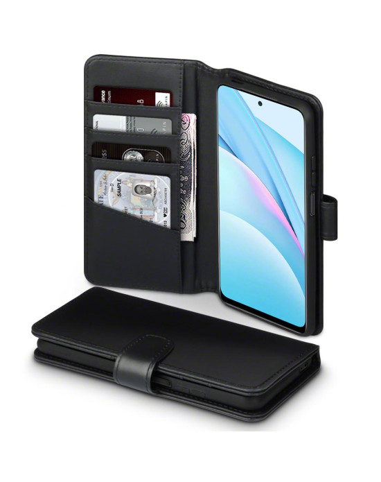 Terrapin Xiaomi Mi 10T Lite 5G Real Leather Wallet Case - Black