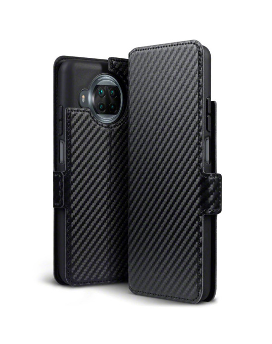 Terrapin Xiaomi Mi 10T Lite 5G Low Profile PU Leather Wallet Case - Black Carbon