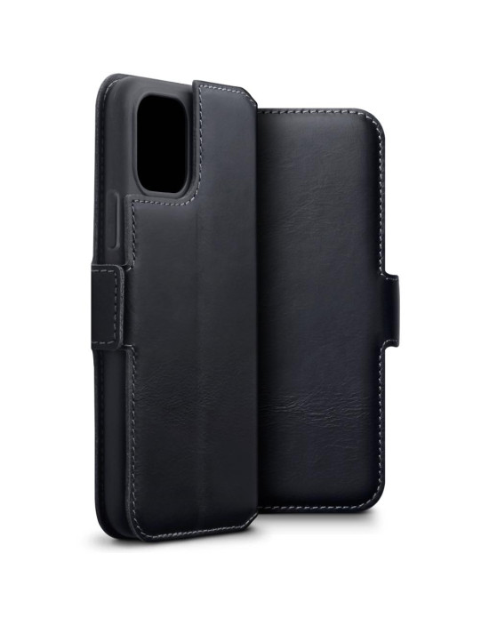 Terrapin Apple iPhone 11 Pro Slim Profile Genuine Leather Wallet Case - Black