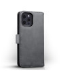 Terrapin iPhone 12 Pro Max Real Leather Wallet Case - Grey