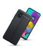 Terrapin Samsung Galaxy A51 Leather Texture TPU Gel Case - Black