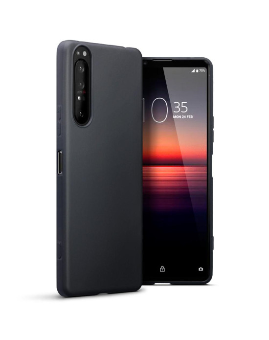 Terrapin Sony Xperia 1 II TPU Gel Case - Black Matte Terrapin Sony Xperia 1 II TPU Gel Case - Black Matte