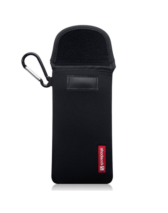 Shocksock Samsung Galaxy A91 Neoprene Pouch Case with Carabiner - Black