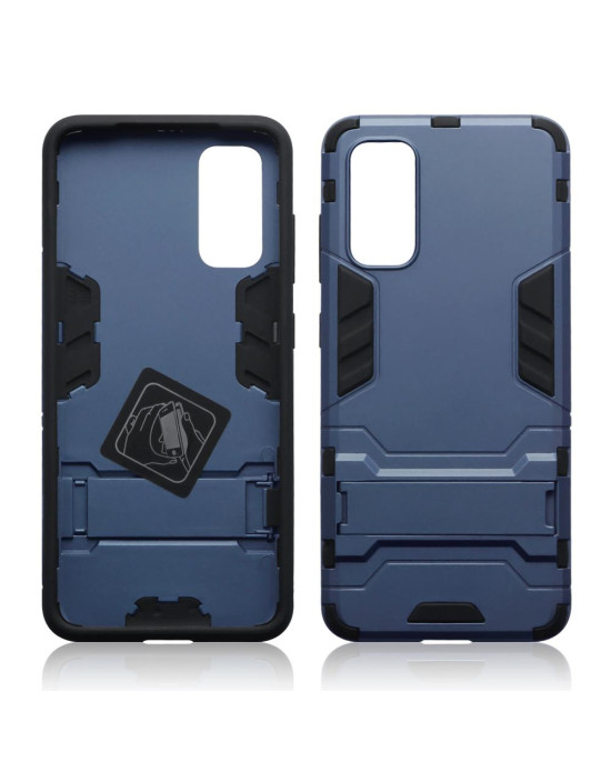 Terrapin Dual Layer Shock Resistant Case with Stand - Dark Blue for Samsung Gala