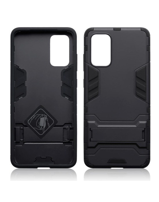 Terrapin Dual Layer Shock Resistant Case with Stand - Black for Samsung Galaxy S