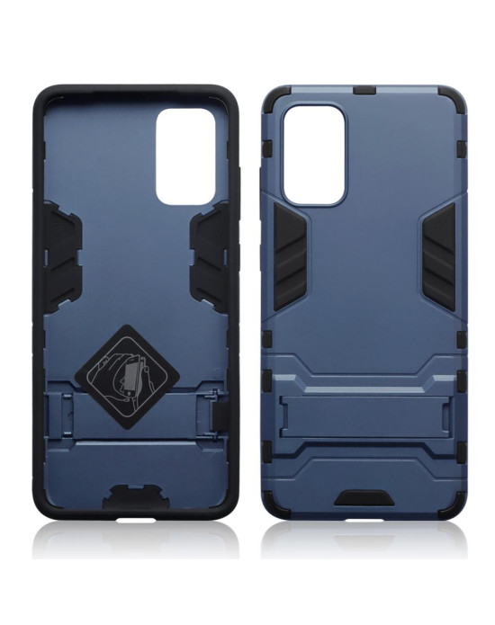 Terrapin Dual Layer Shock Resistant Case with Stand - Dark Blue for Samsung Gala