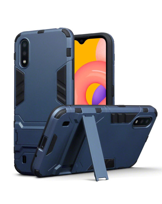 Terrapin Dual Layer Impact Case for Samsung Galaxy A01 - Dark Blue