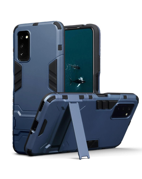 Terrapin Huawei Honor V30 Dual Layer Armour Case with Stand - Dark Blue
